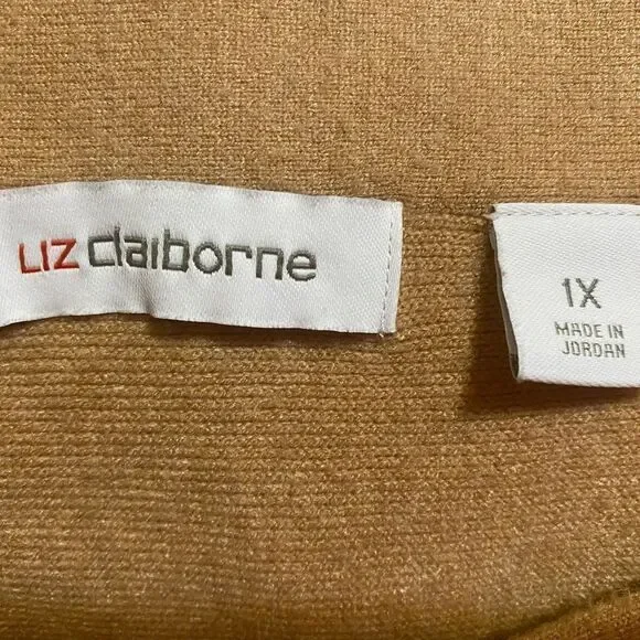 Liz Claiborne size 1X Plus size tan skirt in excellent condition. - Picture 9 of 9